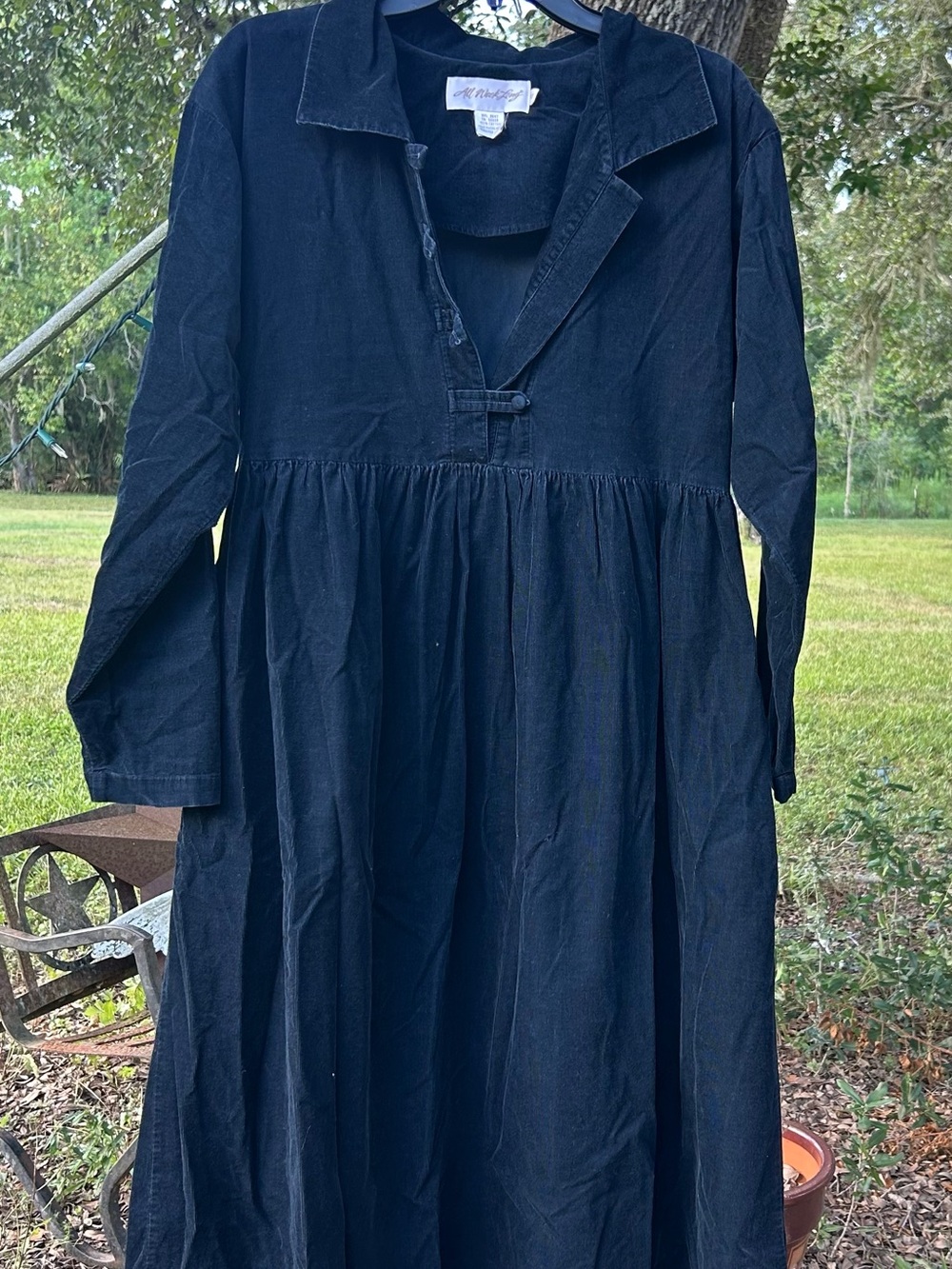 All Week Long Vintage Navy Blue Dress